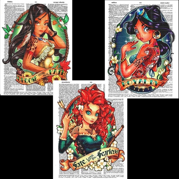 Disney Princess Pinup Art Print Bundle Special - Picture 5 of 7